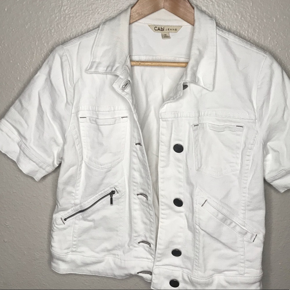 CAbi Short Sleeve Jean Jacket